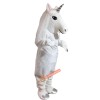 White Horse Unicorn Cartoon Mascot Costume, White Horse Unicorn Cartoon Costume