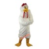 White Long-Haired Chicken, Bird Cartoon Mascot Costume, White Long-Haired Chicken, Bird Cartoon Costume