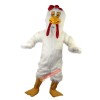 White Long-Haired Chicken, Bird Cartoon Mascot Costume, White Long-Haired Chicken, Bird Cartoon Costume