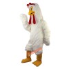 White Long-Haired Chicken, Bird Cartoon Mascot Costume, White Long-Haired Chicken, Bird Cartoon Costume