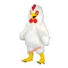 White Long Plush Chicken Mascot Costume, White Long Plush Chicken Costume