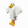 White Pelican Seabird Cartoon Mascot Costume, White Pelican Seabird Cartoon Costume