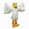 White Pelican Seabird Cartoon Mascot Costume, White Pelican Seabird Cartoon Costume