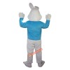 White Rabbit Bunny Cartoon Mascot Costume, White Rabbit Bunny Cartoon Costume