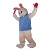 White Rabbit Cartoon Mascot Costume, White Rabbit Cartoon Costume