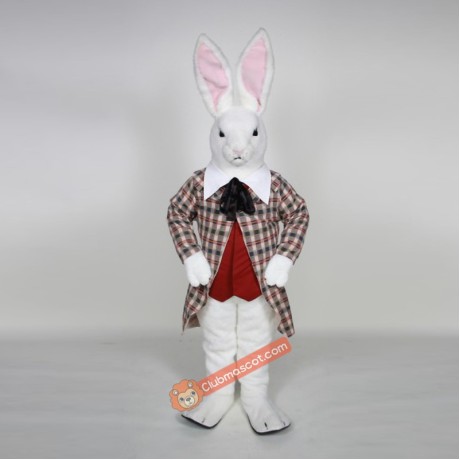 White Rabbit Mascot Costume, White Rabbit Costume