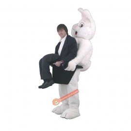 White Rabbit Mascot Costume, White Rabbit Costume