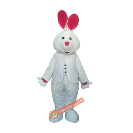 White Rabbit Mascot Costume, White Rabbit Costume