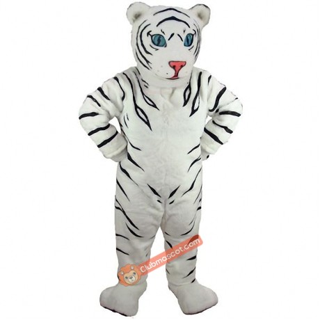 White Tiger Cub Lightweight Mascot Costume, White Tiger Cub Costume