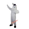 White Unicorn Horse Cartoon Mascot Costume, White Unicorn Horse Cartoon Costume