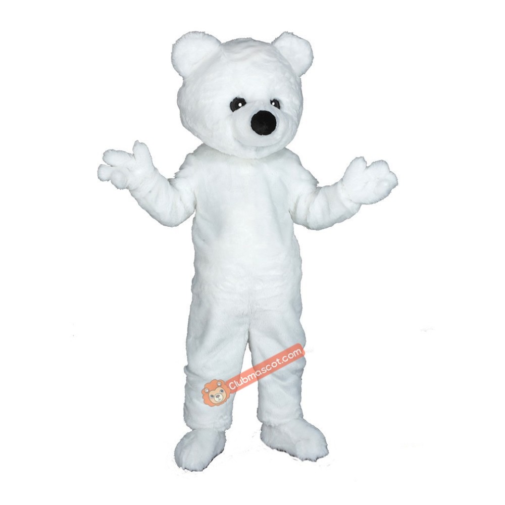 White bear Mascot Costume, White bear Costume