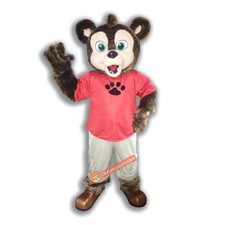 Wiley The Wolf Mascot Costume, Wiley The Wolf Costume