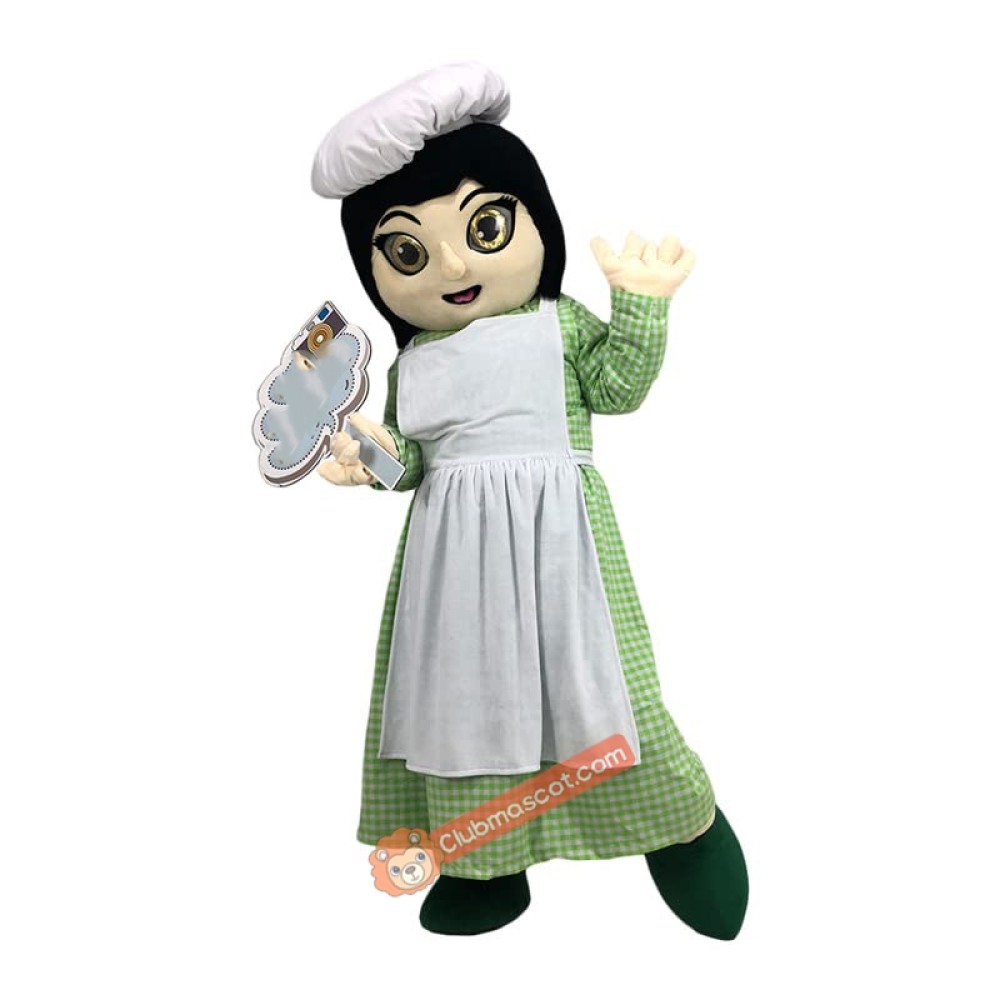 Woman Cook Mascot Costume, Woman Cook Costume