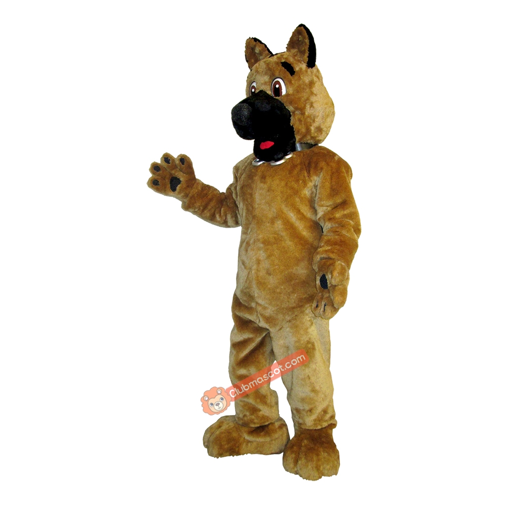 Yellow Charming Dog Mascot Costume, Yellow Charming Dog Costume