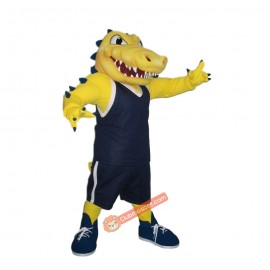 Yellow Crocodile Mascot Costume, Yellow Crocodile Costume