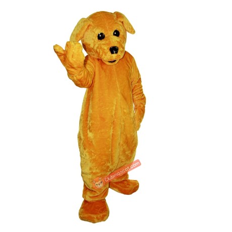 Yellow Dog Cartoon Mascot Costume, Yellow Dog Cartoon Costume