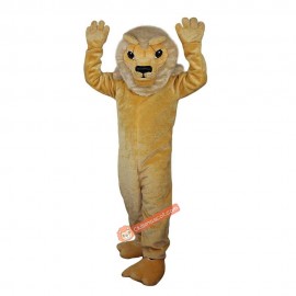 Yellow Lion Cartoon Mascot Costume, Yellow Lion Cartoon Costume