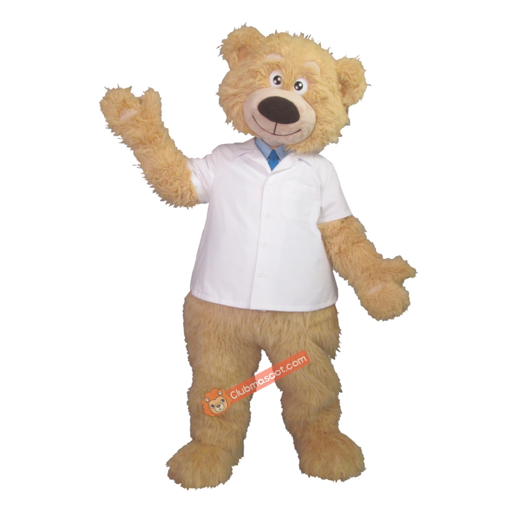 Yellow Plush Bear Mascot Costume, Yellow Plush Bear Costume