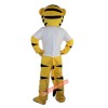 Yellow Sport Tiger Mascot Costume, Yellow Sport Tiger Costume