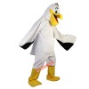 white Pelican Toucan Mascot Costume, white Pelican Toucan Costume